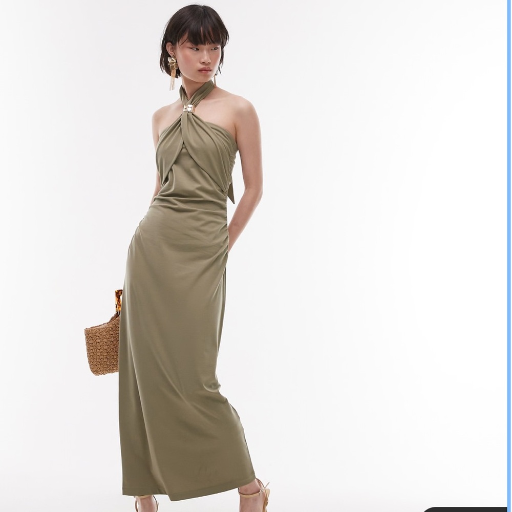 ASOS Olive Maxi Dress